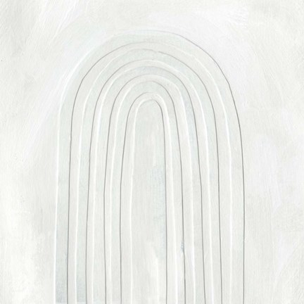 Framed Arcobaleno Bianco III Print