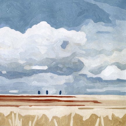 Framed Prairie Landscape I Print