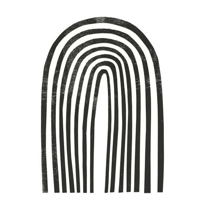 Framed Arcobaleno Nero IV Print