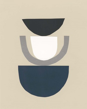 Framed Modern Shapes II Print