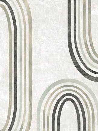 Framed Modern Arc in Color I Print