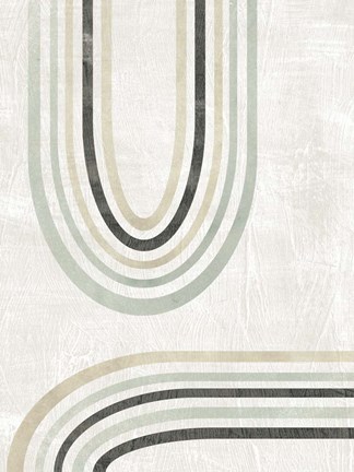 Framed Modern Arc in Color II Print