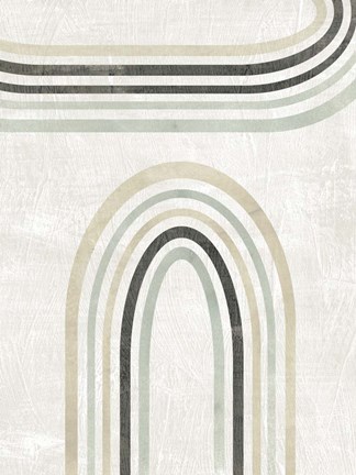 Framed Modern Arc in Color III Print