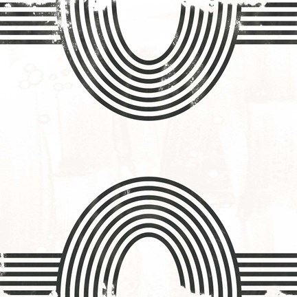 Framed Arc Emblem I Print