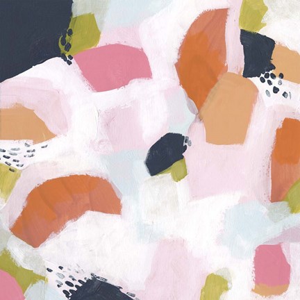 Framed Confetti Currents I Print