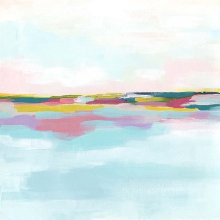 Framed Rainbow Horizon I Print