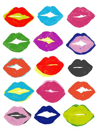 Framed Kiss Kiss I Print