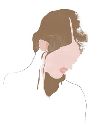 Framed Modern Contour Portrait III Print