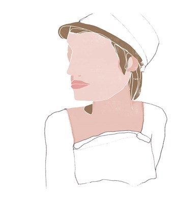 Framed Modern Contour Portrait IV Print