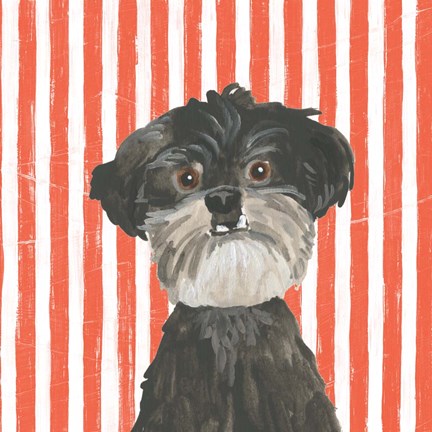 Framed Parlor Pooches I Print