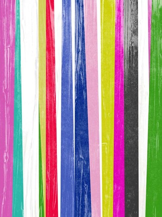 Framed Vertical Bands I Print