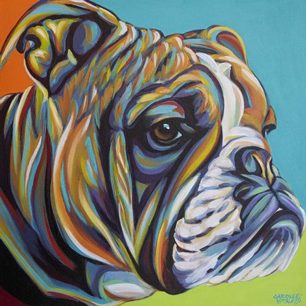 Framed Dog Friend I Print