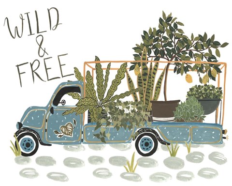 Framed Hit the Road II Print