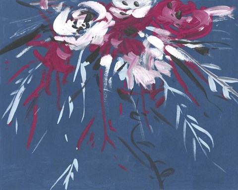 Framed Blooming Night I Print