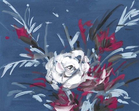 Framed Blooming Night IV Print