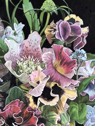 Framed Floral Crop II Print