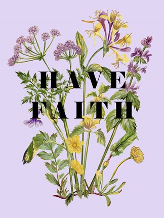 Framed Morning Glory Sentiment II Print