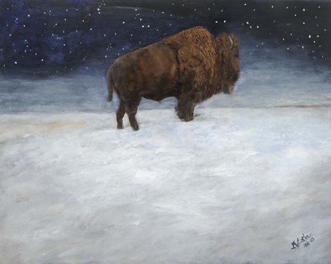 Framed Journey Through the Snow I Print