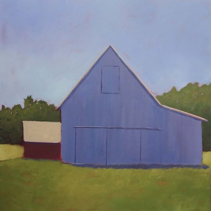 Framed Primary Barns I Print