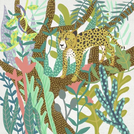 Framed Jungle Roar I Print