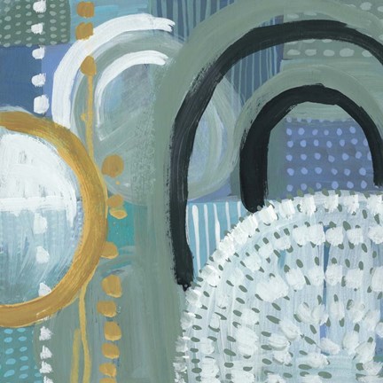 Framed Ocean Garden I Print