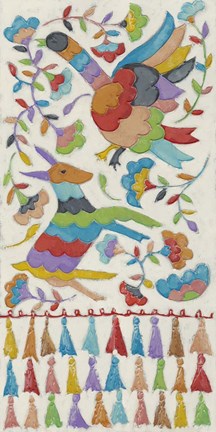 Framed Animal Tapestry I Print