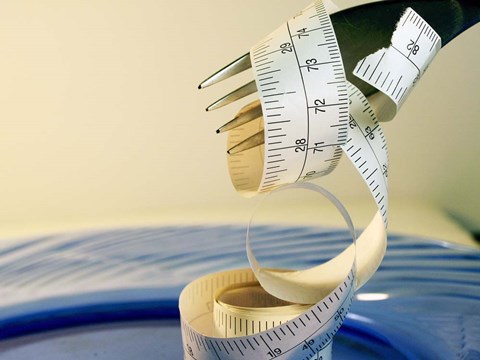 Framed Fork And Measuring Tape 1 Print