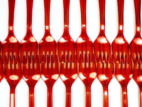 Framed Forks 9 Print