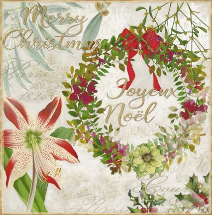 Framed Merry Christmas II Print