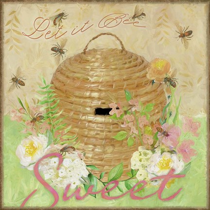Framed Let it Bee Sweet Print