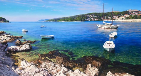 Framed Sunny Island Print