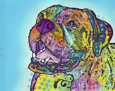 Framed Smiling Boxer Print