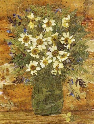 Framed Bouquet In Vase 7 Print