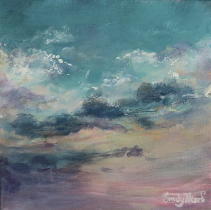 Framed Head in the clouds Print