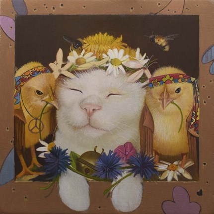 Framed Flowerpower Print