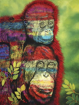 Framed Hanging around Print