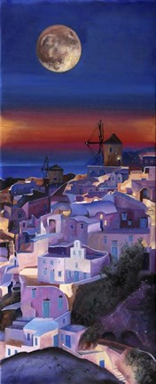 Framed Crepuscolo Tra I Mulini Print