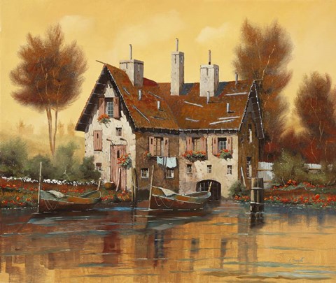 Framed Luce Gialla Print