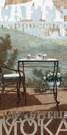 Framed Caffe Cappuccino E Latte Print