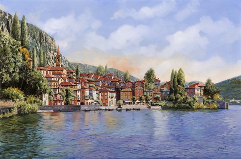Framed Bellagio A Colori Print