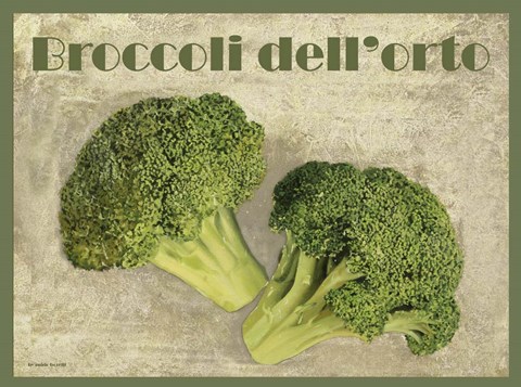 Framed Broccoli Dell'orto Print