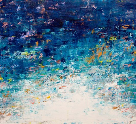 Framed Lily Pond 2 Print