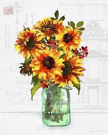 Framed Le Parfait Jar B Print