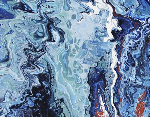 Framed Sea Swirls Print