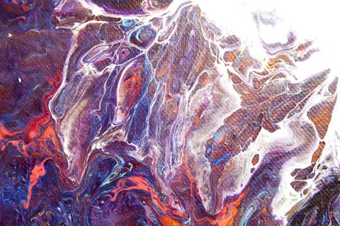 Framed Fluid Acrylic Arabian Fairytales 5 Print