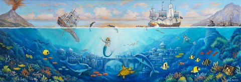 Framed Guardians of Atlantis Print