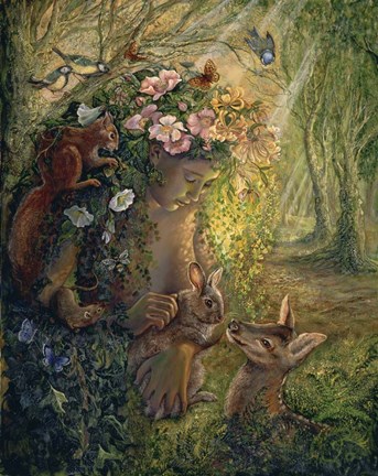 Framed Wood Nymph Print