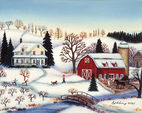 Framed Dianes Farm Print