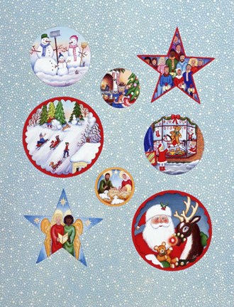 Framed Ornaments Print