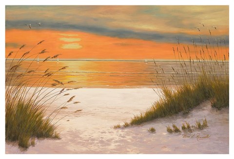 Framed Summer Sunset Print